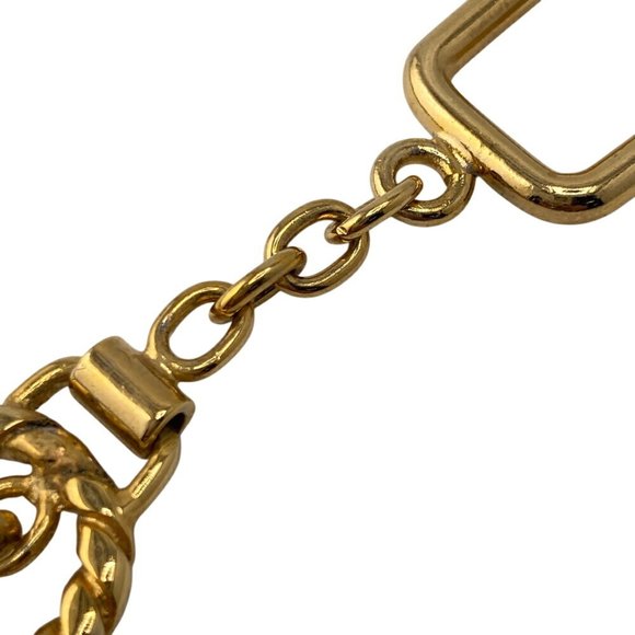 CELINE Triomphe Keychain with Carabiner in Gold - Picture 5 of 8